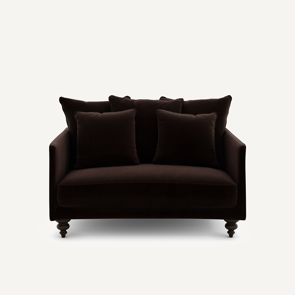 Διθέσιος καναπές από βελούδο Μ105xΠ138xΥ93cm