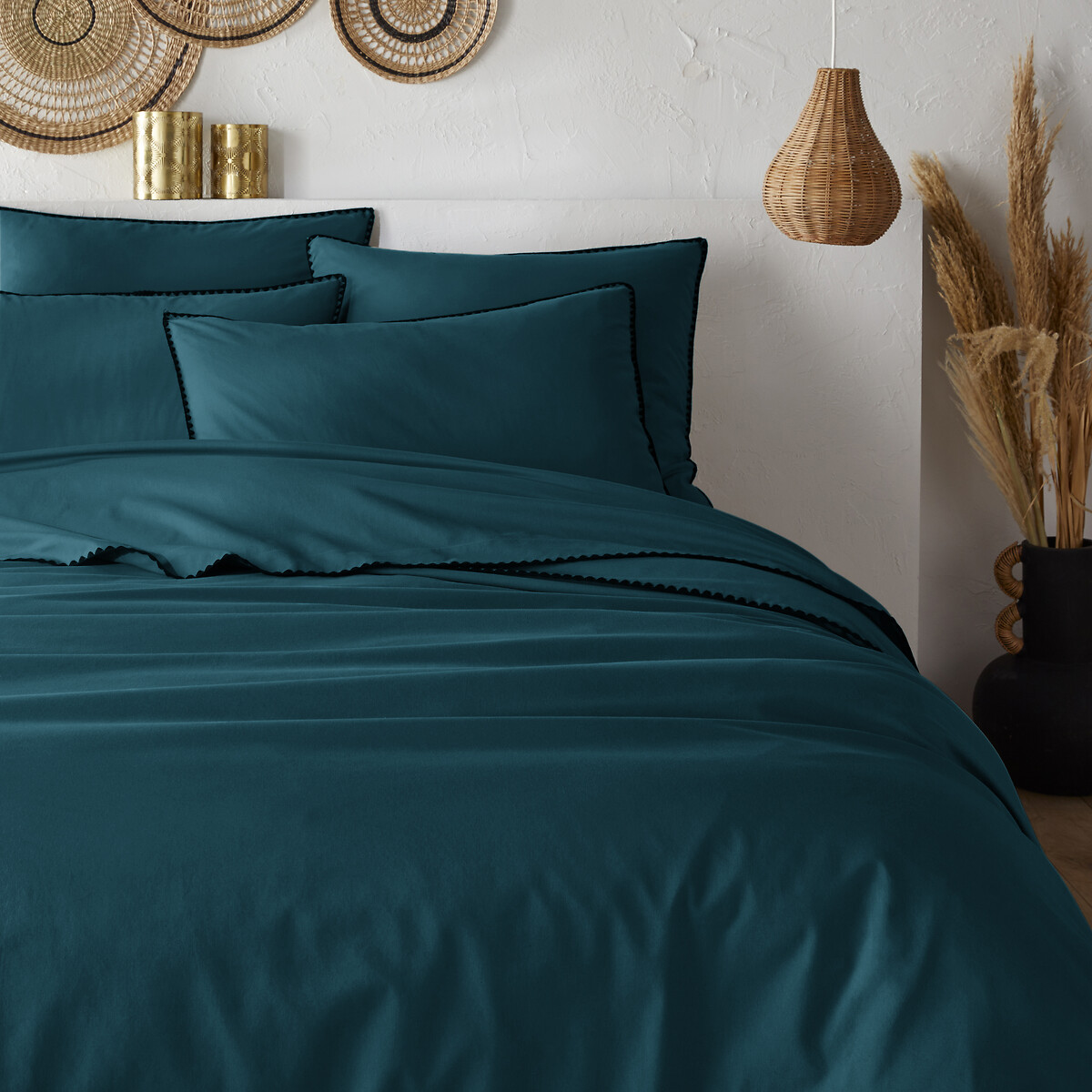 La Redoute Interieurs Παπλωματοθήκη από προπλυμένο βαμβάκι με κέντημα 200x200 cm