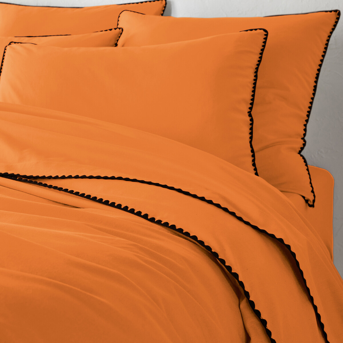 Παπλωματοθήκη από προπλυμένο βαμβάκι με κέντημα 140x200 cm