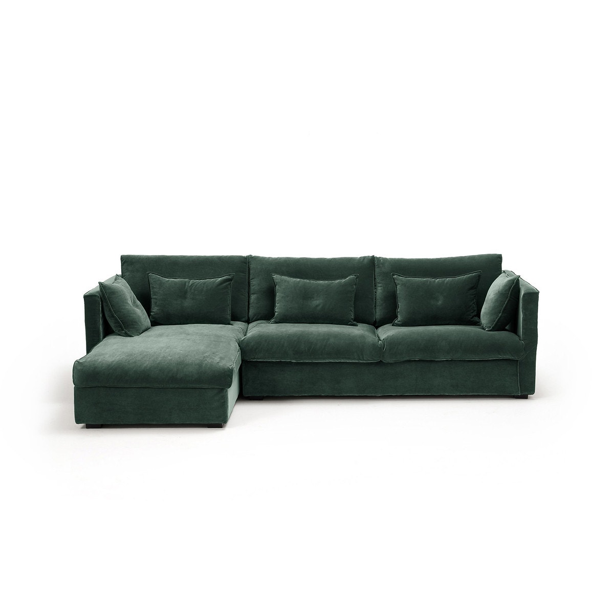 Γωνιακός καναπές από βελούδο, Camille