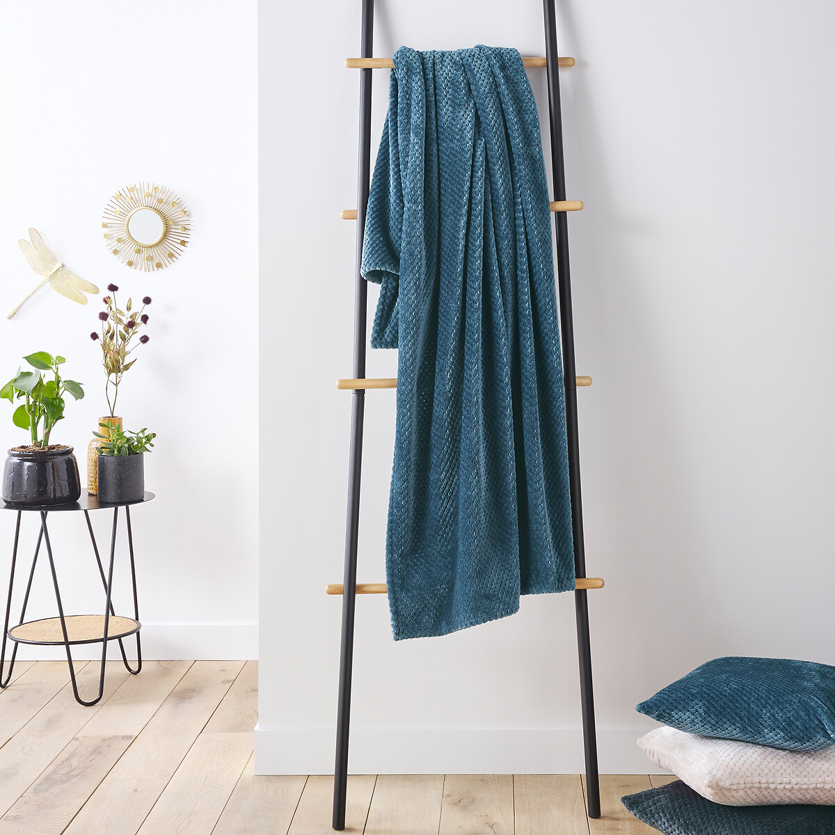 La Redoute Interieurs Ριχτάρι από μικροΐνες One size Μ130xΠ180cm