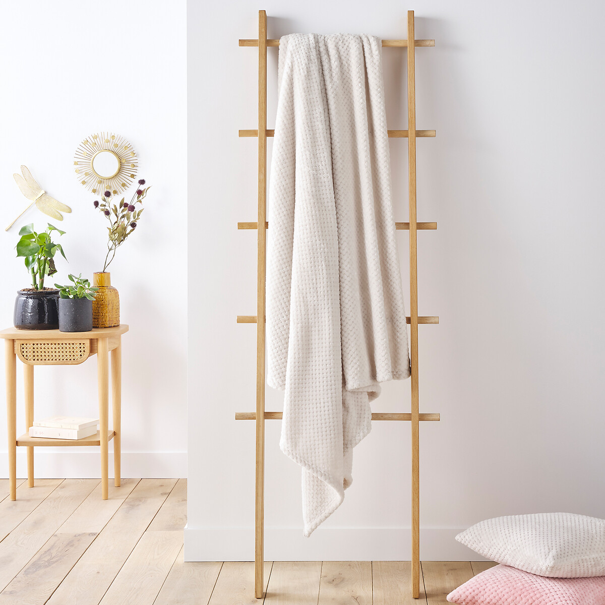 La Redoute Interieurs Ριχτάρι από μικροΐνες One size Μ130xΠ180cm