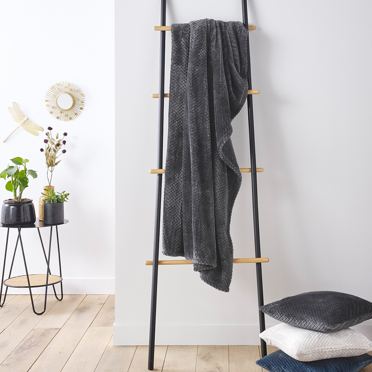 La Redoute Interieurs Ριχτάρι από μικροΐνες One size Μ130xΠ180cm
