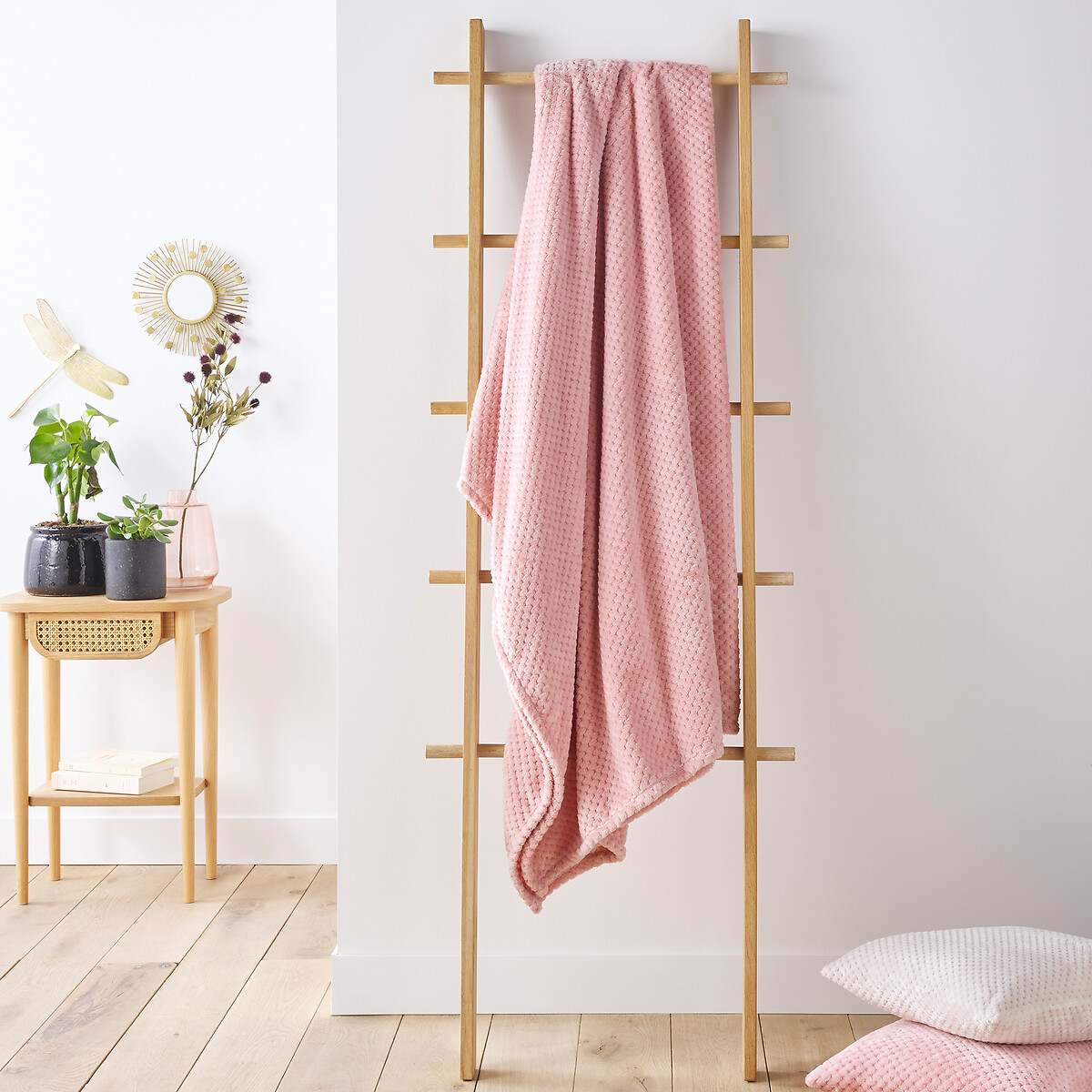 La Redoute Interieurs Ριχτάρι από μικροΐνες One size Μ130xΠ180cm