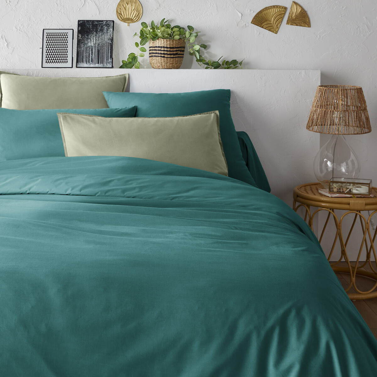 Παπλωματοθήκη από οργανικό βαμβακερό περκάλι 140x200 cm