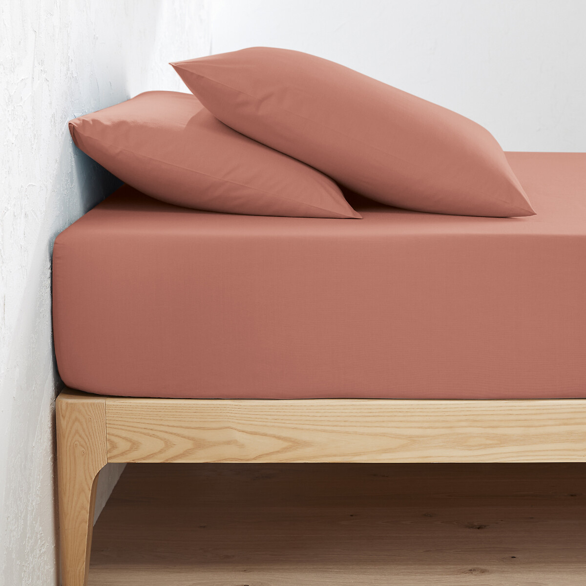 Σεντόνι με λάστιχο από οργανικό βαμβακερό περκάλι 90x190 cm