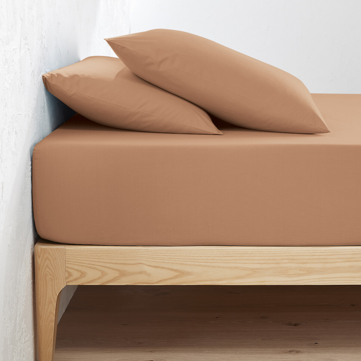 Σεντόνι με λάστιχο από οργανικό βαμβακερό περκάλι 140x200 cm