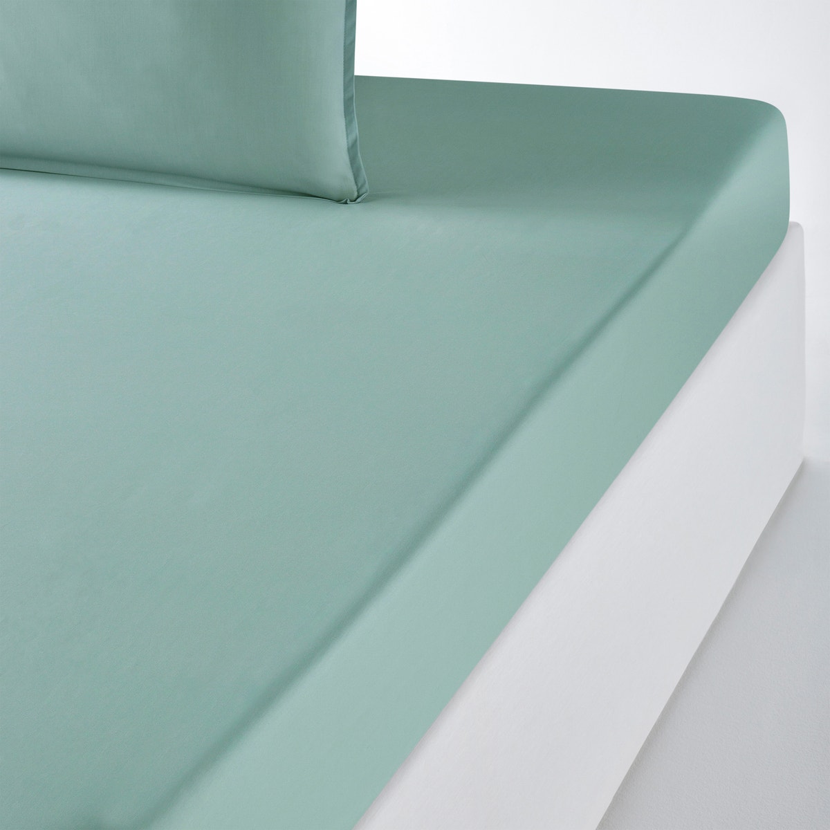 La Redoute Interieurs Σεντόνι με λάστιχο από οργανικό βαμβακερό περκάλι 140x200 cm