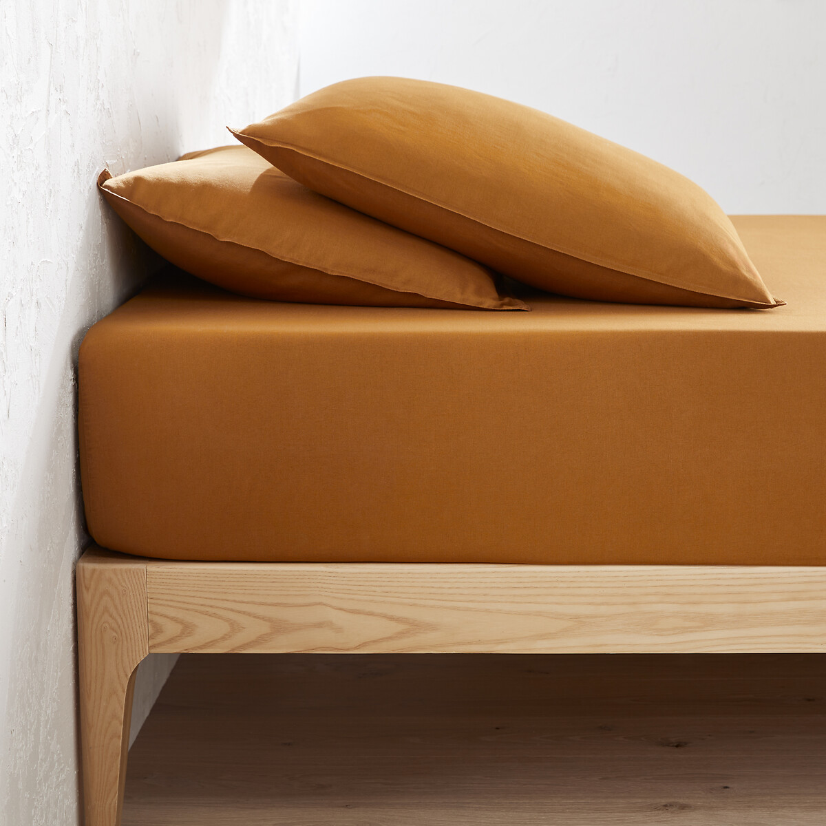 Σεντόνι με λάστιχο από προπλυμένο βαμβάκι 140x200 cm