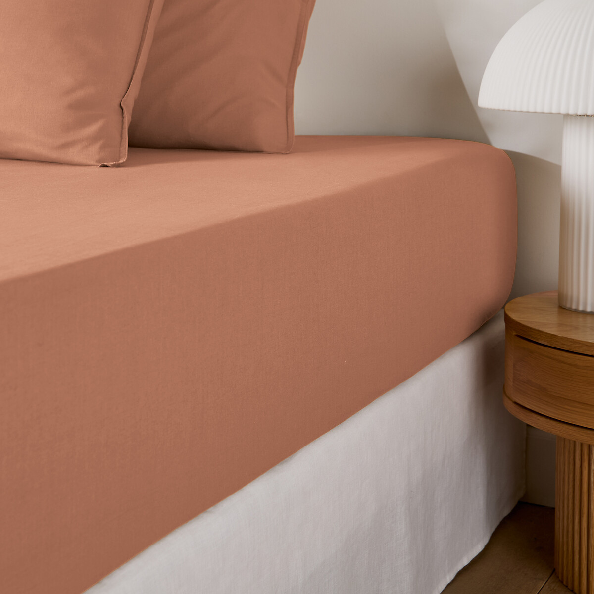 Σεντόνι με λάστιχο από προπλυμένο βαμβάκι 90x190 cm