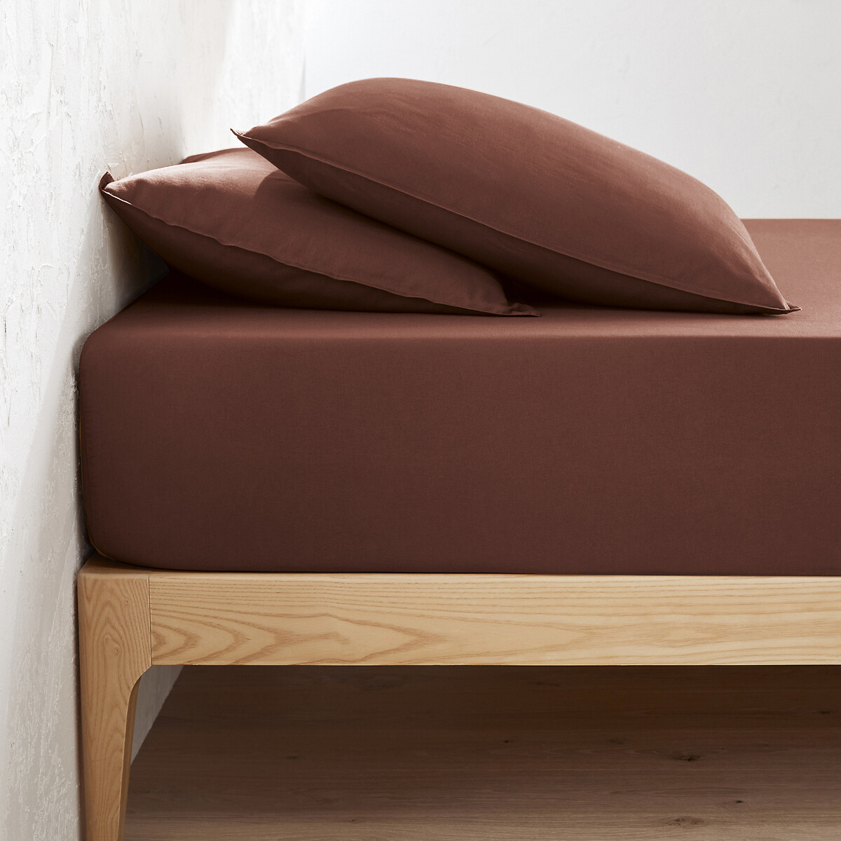 Σεντόνι με λάστιχο από προπλυμένο βαμβάκι 90x190 cm