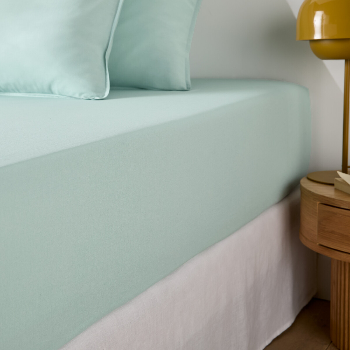 Σεντόνι με λάστιχο από προπλυμένο βαμβάκι 90x190 cm