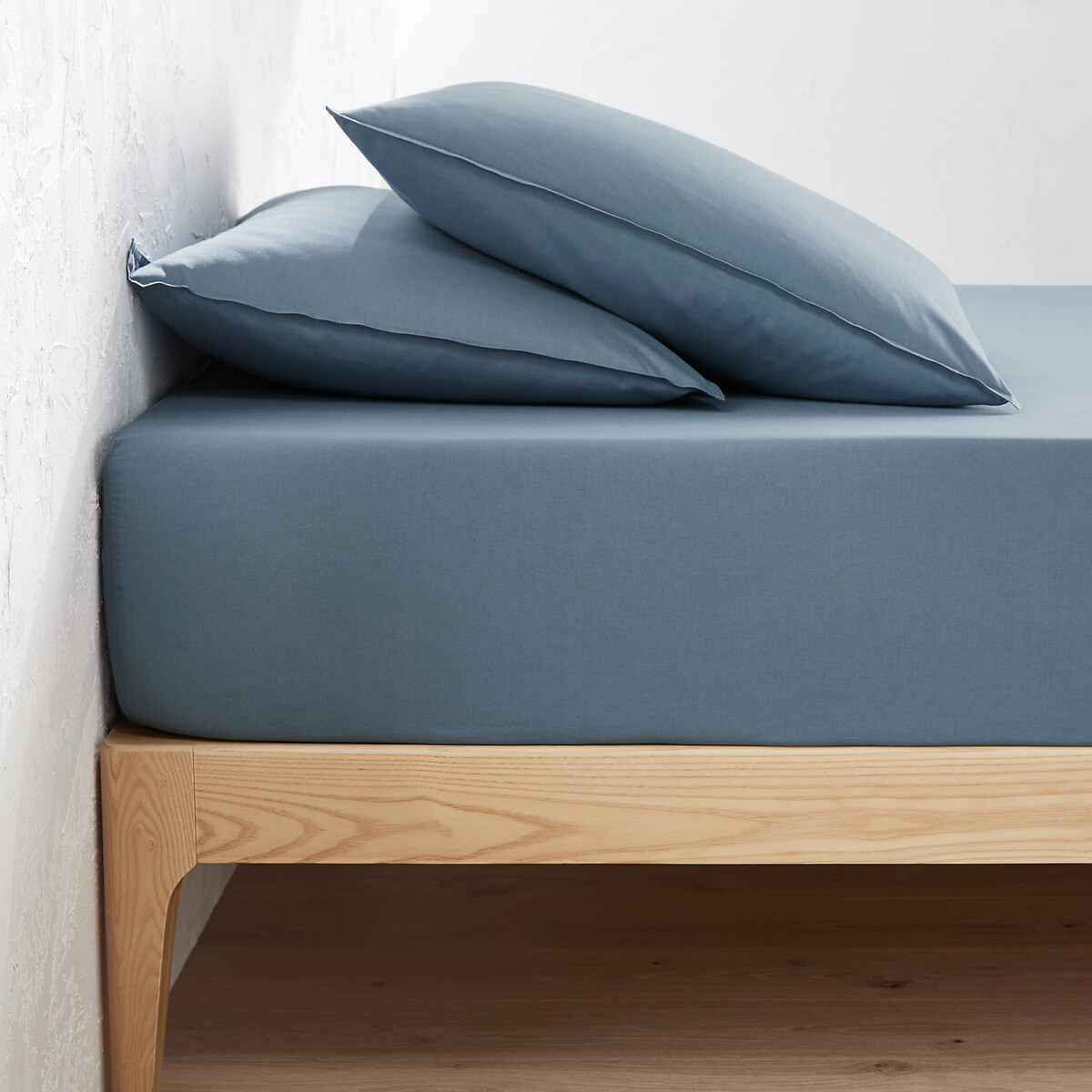 Σεντόνι με λάστιχο από προπλυμένο βαμβάκι 90x190 cm