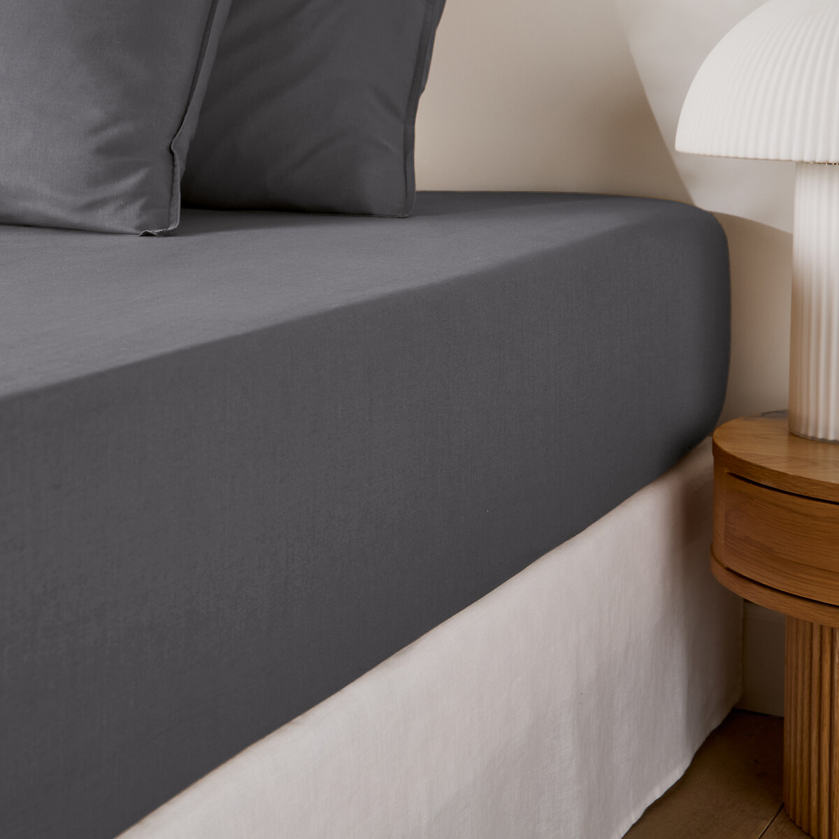 Σεντόνι με λάστιχο από προπλυμένο βαμβάκι 90x190 cm