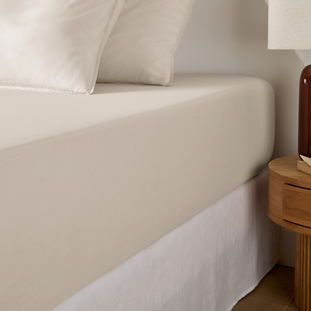 Σεντόνι με λάστιχο από προπλυμένο βαμβάκι 90x190 cm