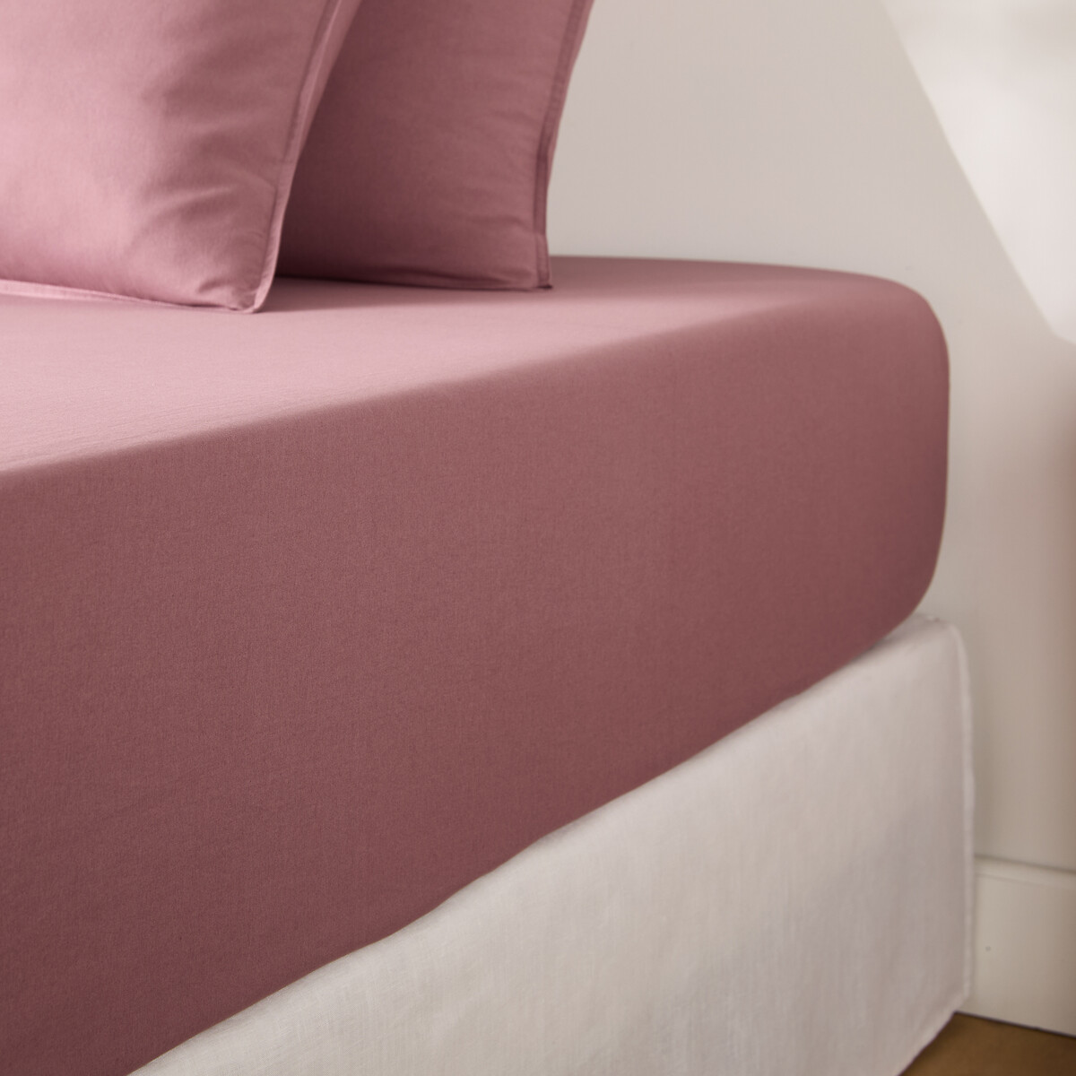 Σεντόνι με λάστιχο από προπλυμένο βαμβάκι 90x190 cm