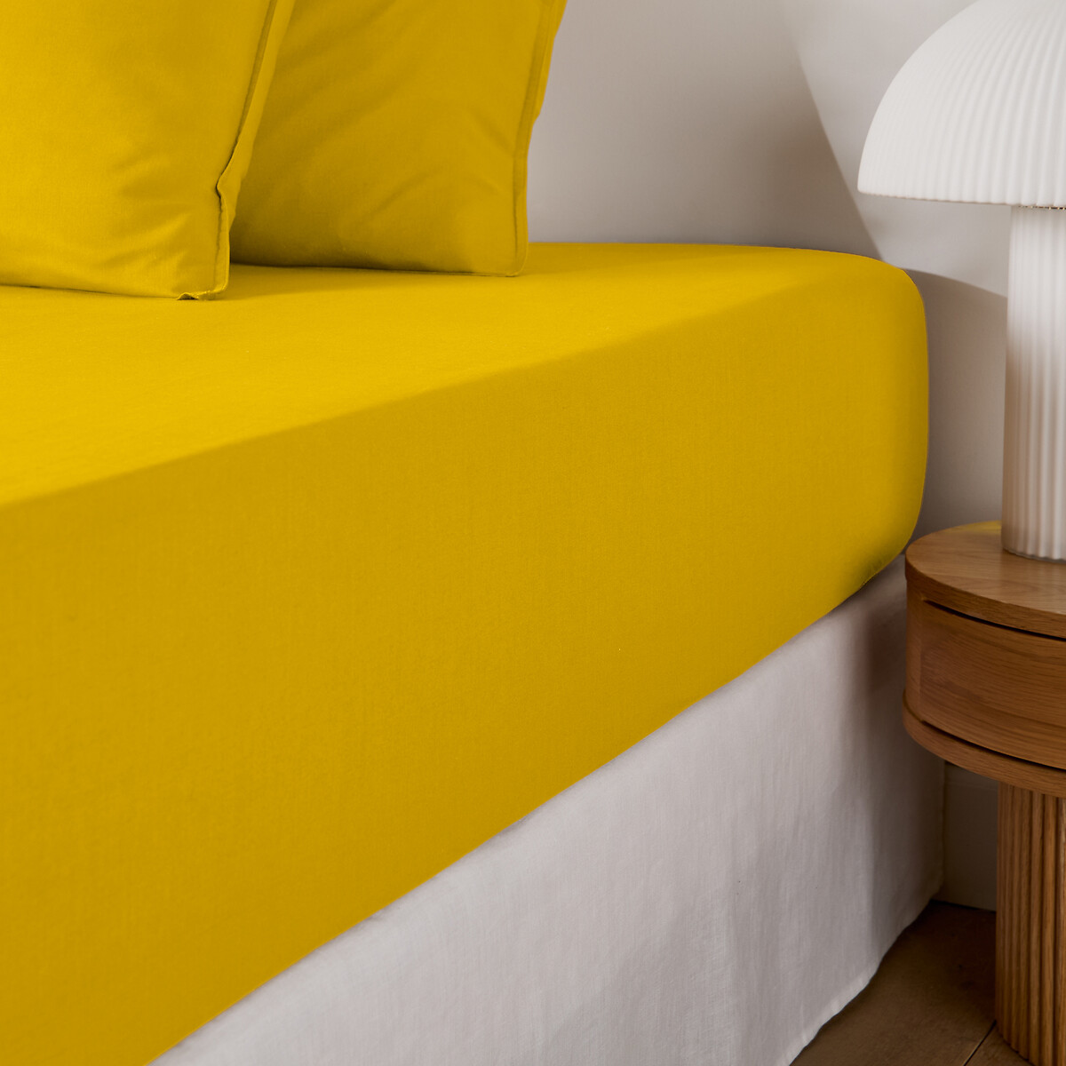 Σεντόνι με λάστιχο από προπλυμένο βαμβάκι 90x190 cm