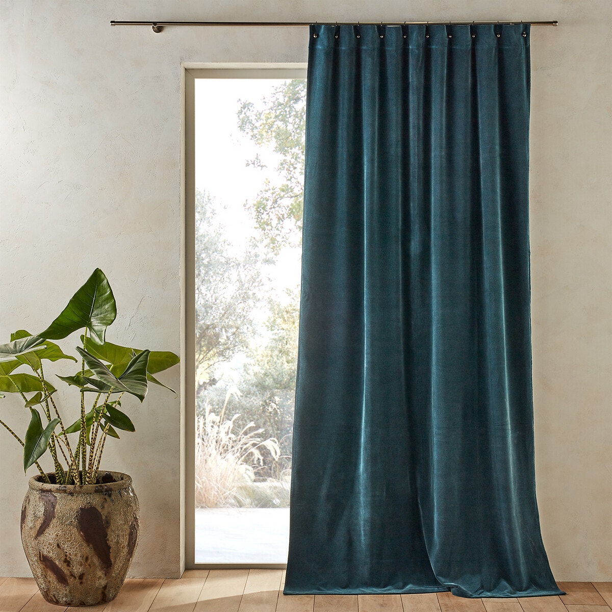 AM.PM Κουρτίνα από βελούδο stone washed 140x260 cm