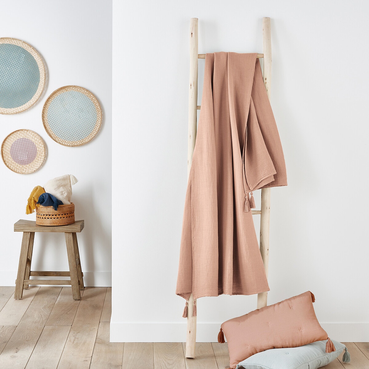 La Redoute Interieurs Ριχτάρι από βαμβακερή γάζα One size