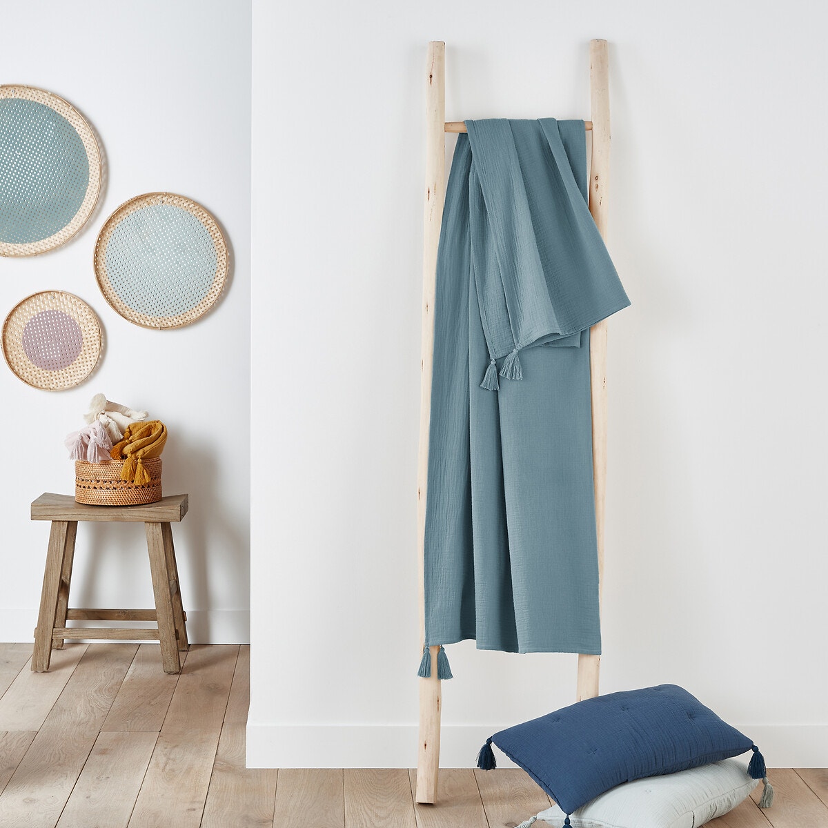 La Redoute Interieurs Ριχτάρι από βαμβακερή γάζα One size