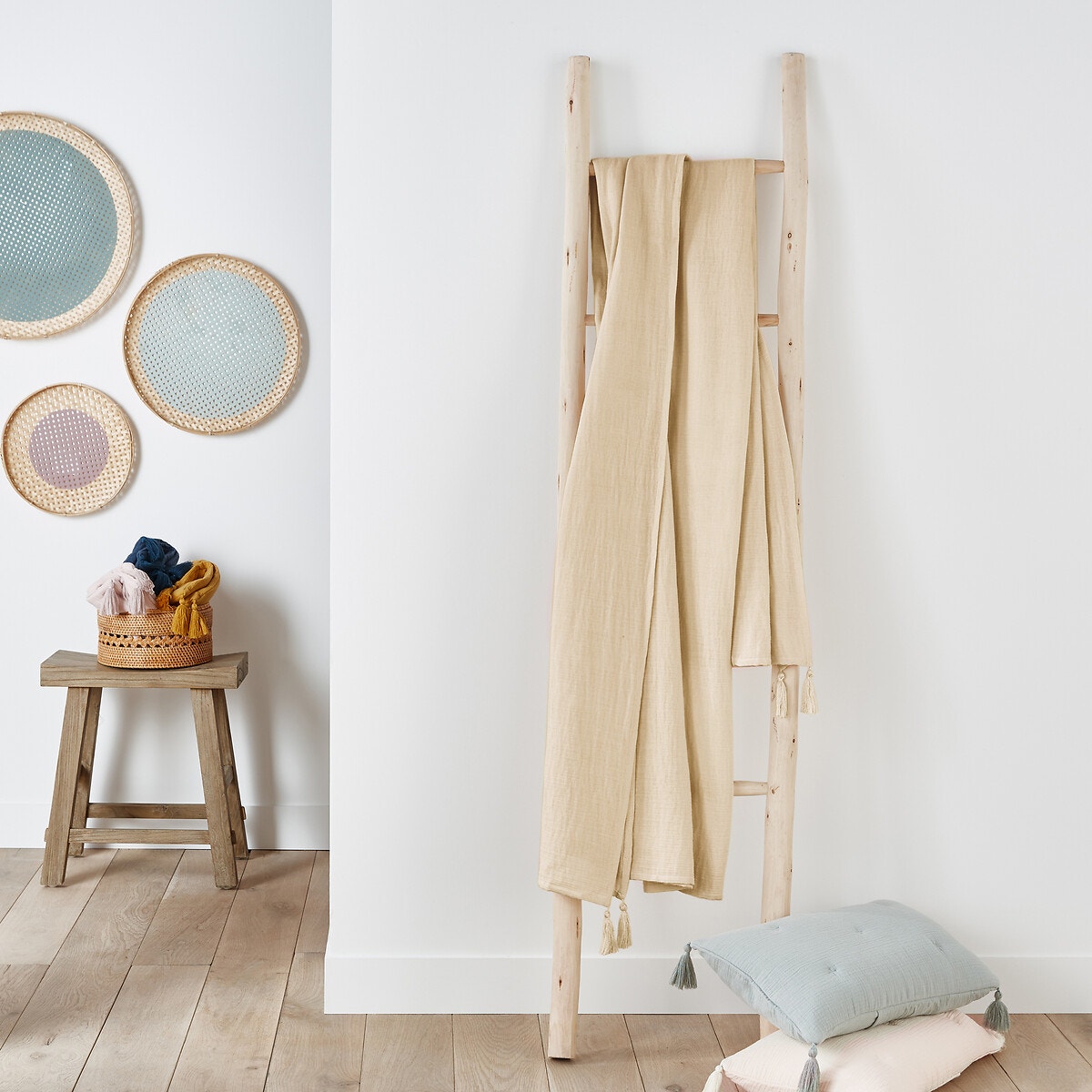 Ριχτάρι από βαμβακερή γάζα One size Μ140xΠ170cm