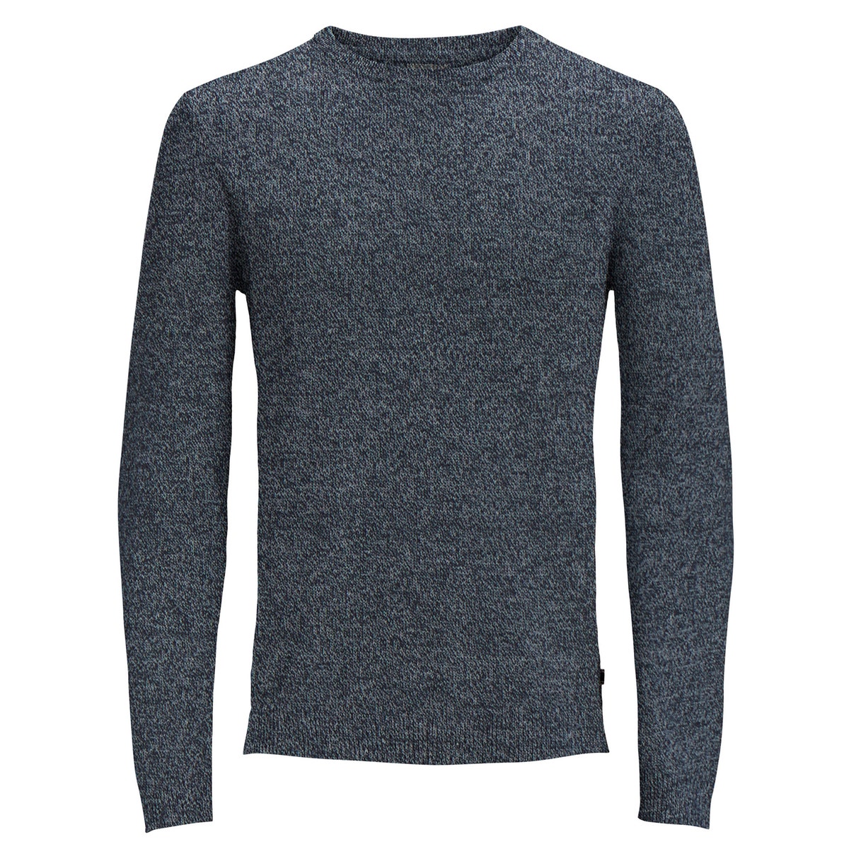 Πλεκτό με λεπτή πλέξη και στρογγυλή λαιμόκοψη