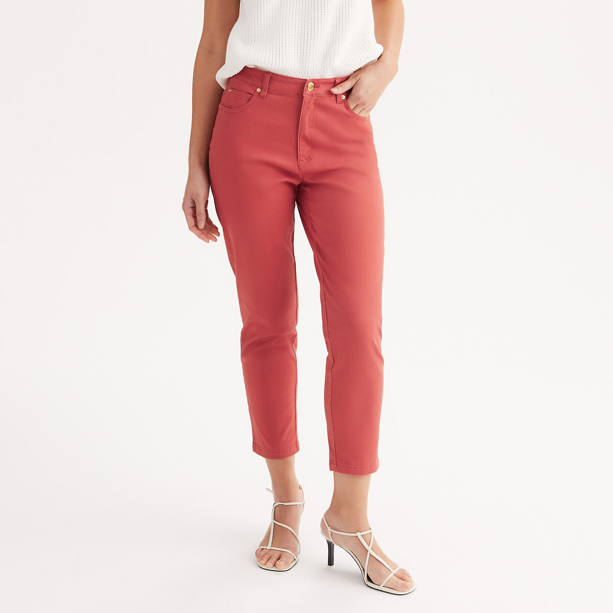 Anne Weyburn Βαμβακερό στρετς παντελόνι