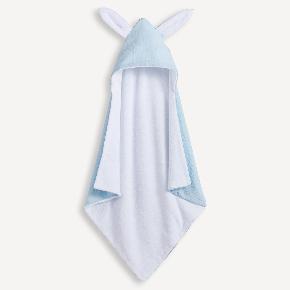 La Redoute Interieurs Βαμβακερή βρεφική κάπα μπάνιου KUMLA αυτάκια λαγού 70x70 cm