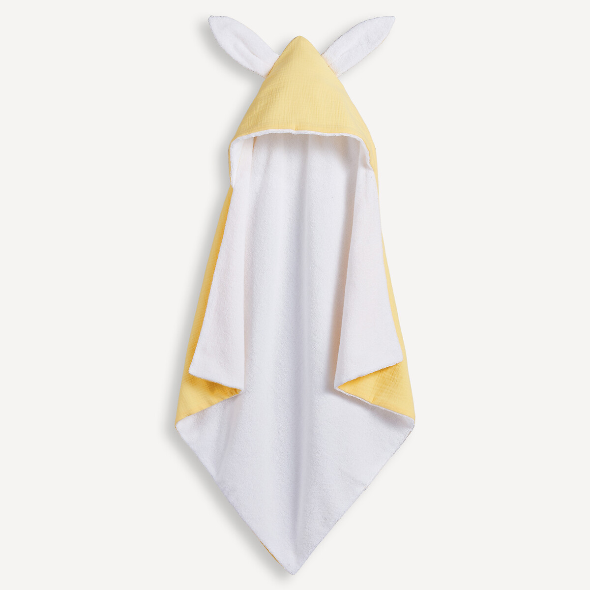 La Redoute Interieurs Βαμβακερή βρεφική κάπα μπάνιου KUMLA αυτάκια λαγού 70x70 cm