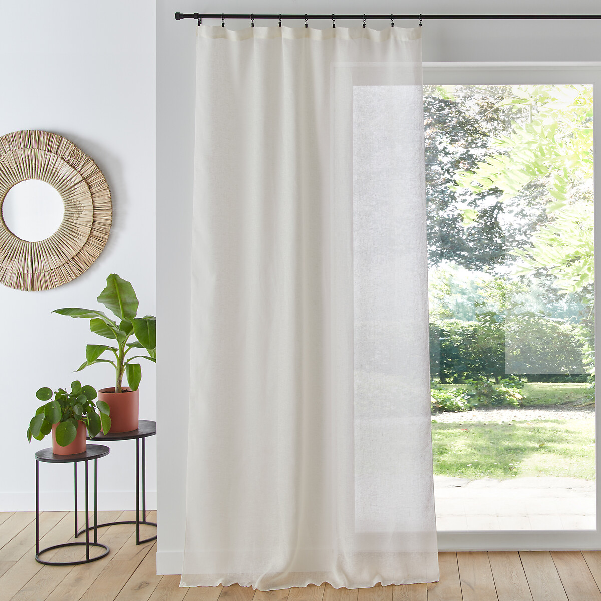 La Redoute Interieurs Βουάλ λινή κουρτίνα 180x135 cm