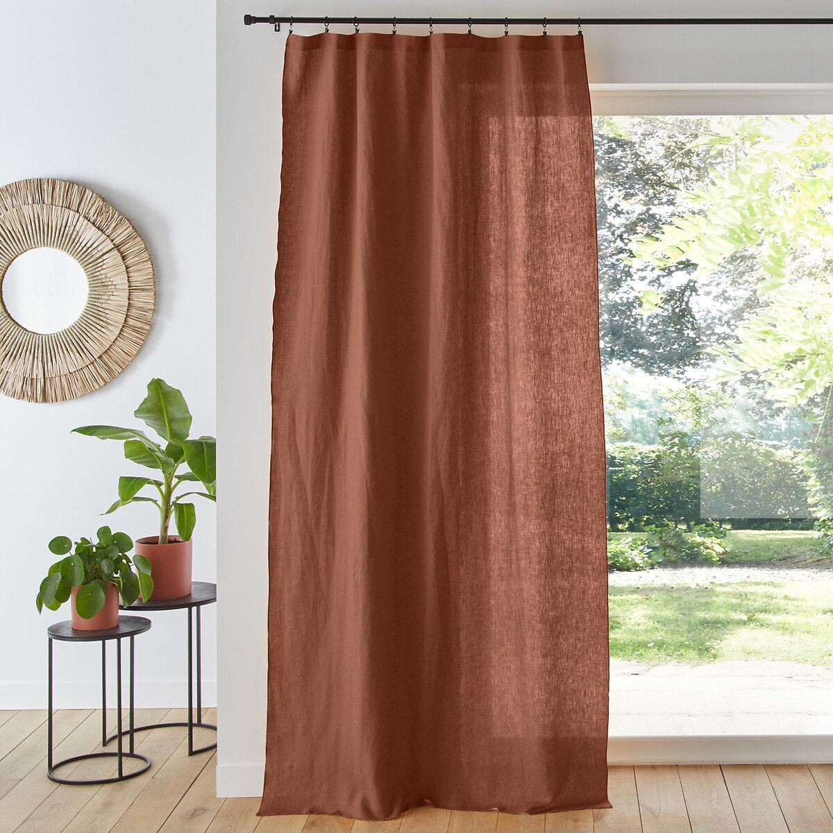 Κουρτίνα από προπλυμένο λινό 180x135 cm φωτογραφία
