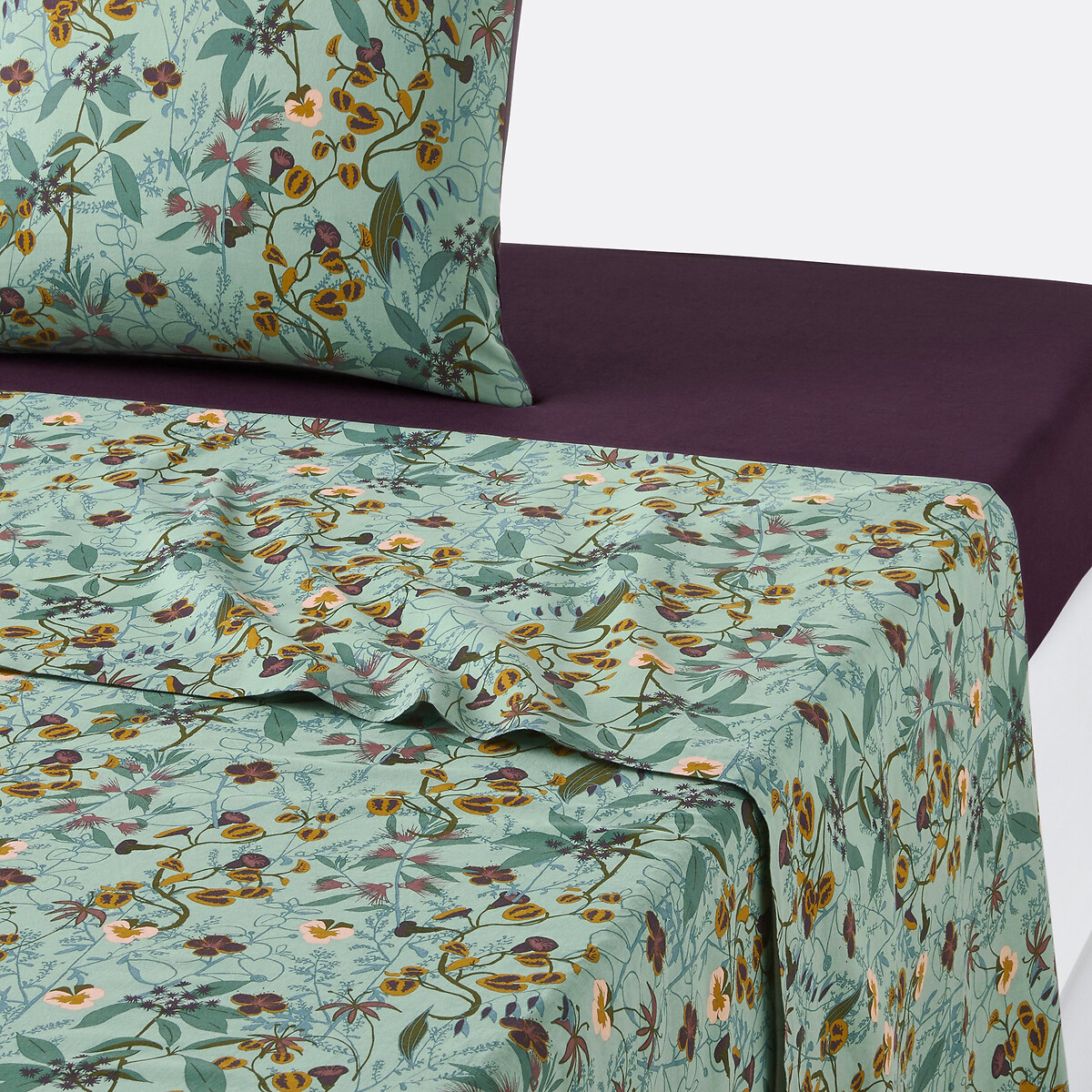 La Redoute Interieurs Σεντόνι από προπλυμένο βαμβάκι 180x290 cm