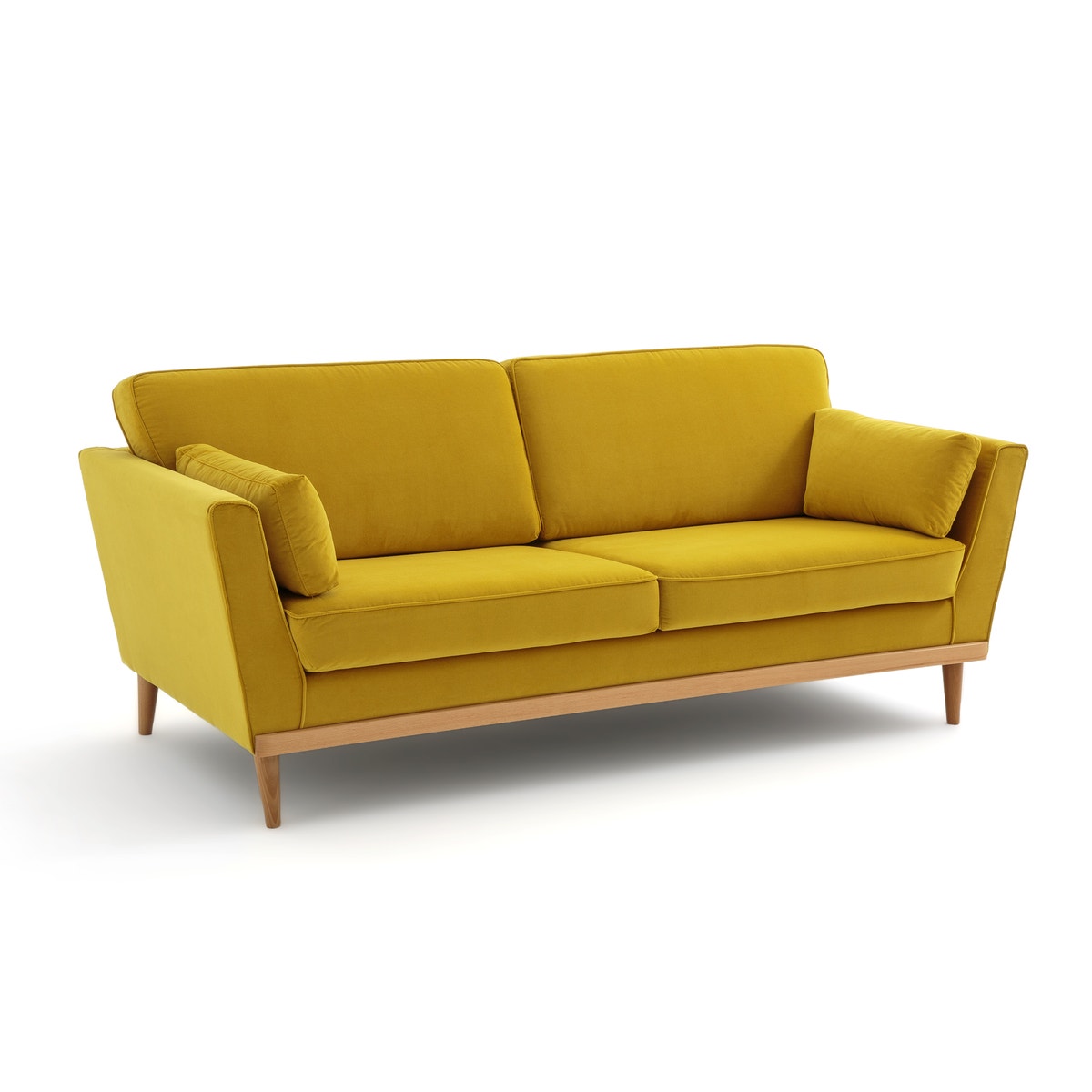 Καναπές 3 και 4 θέσεων από βελούδο Μ91xΠ200xΥ85cm