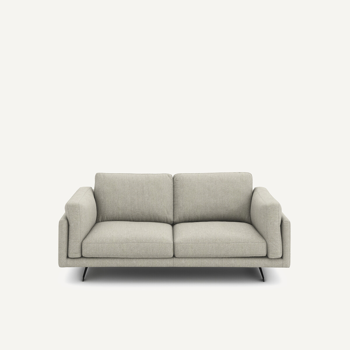 Διθέσιος καναπές με τουίντ ταπετσαρία Μ99xΠ188xΥ82cm