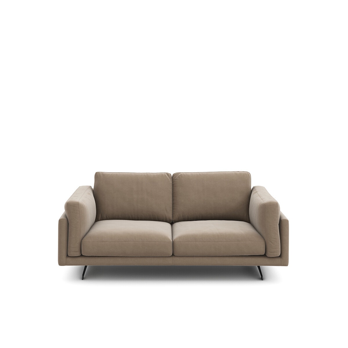 Διθέσιος καναπές από βελούδο Μ99xΠ188xΥ82cm