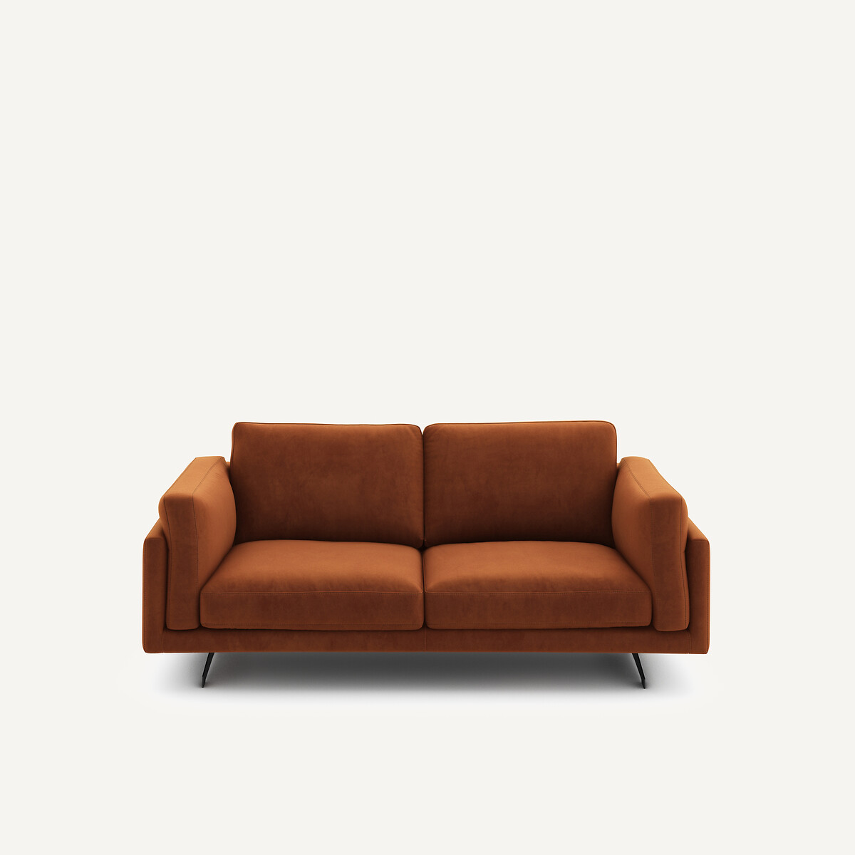 Διθέσιος καναπές από βελούδο Μ99xΠ188xΥ82cm