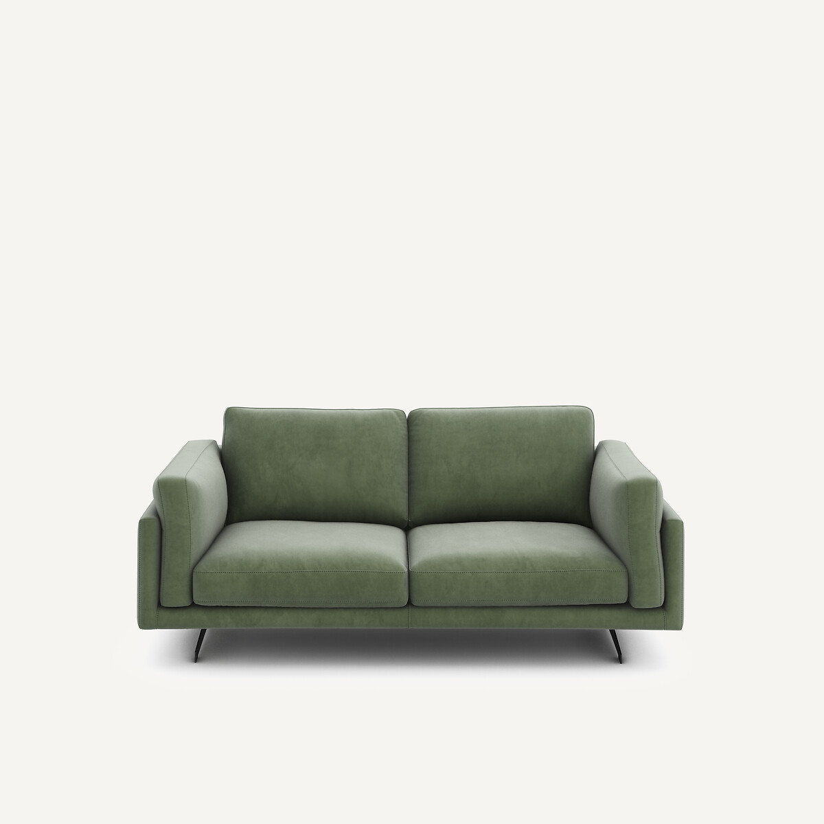 Διθέσιος καναπές από βελούδο Μ99xΠ188xΥ82cm