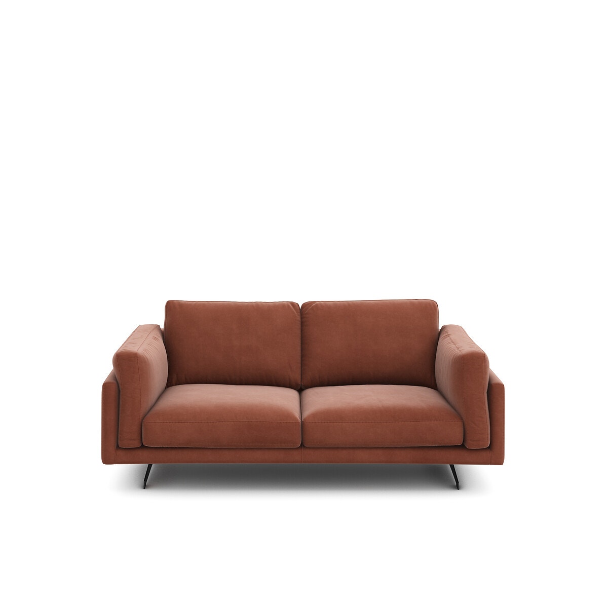 Διθέσιος καναπές από βελούδο Μ99xΠ188xΥ82cm