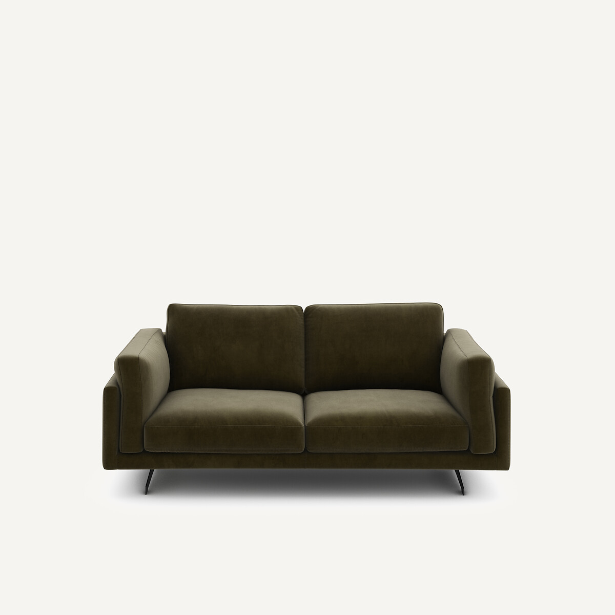 Διθέσιος καναπές από βελούδο Μ99xΠ188xΥ82cm