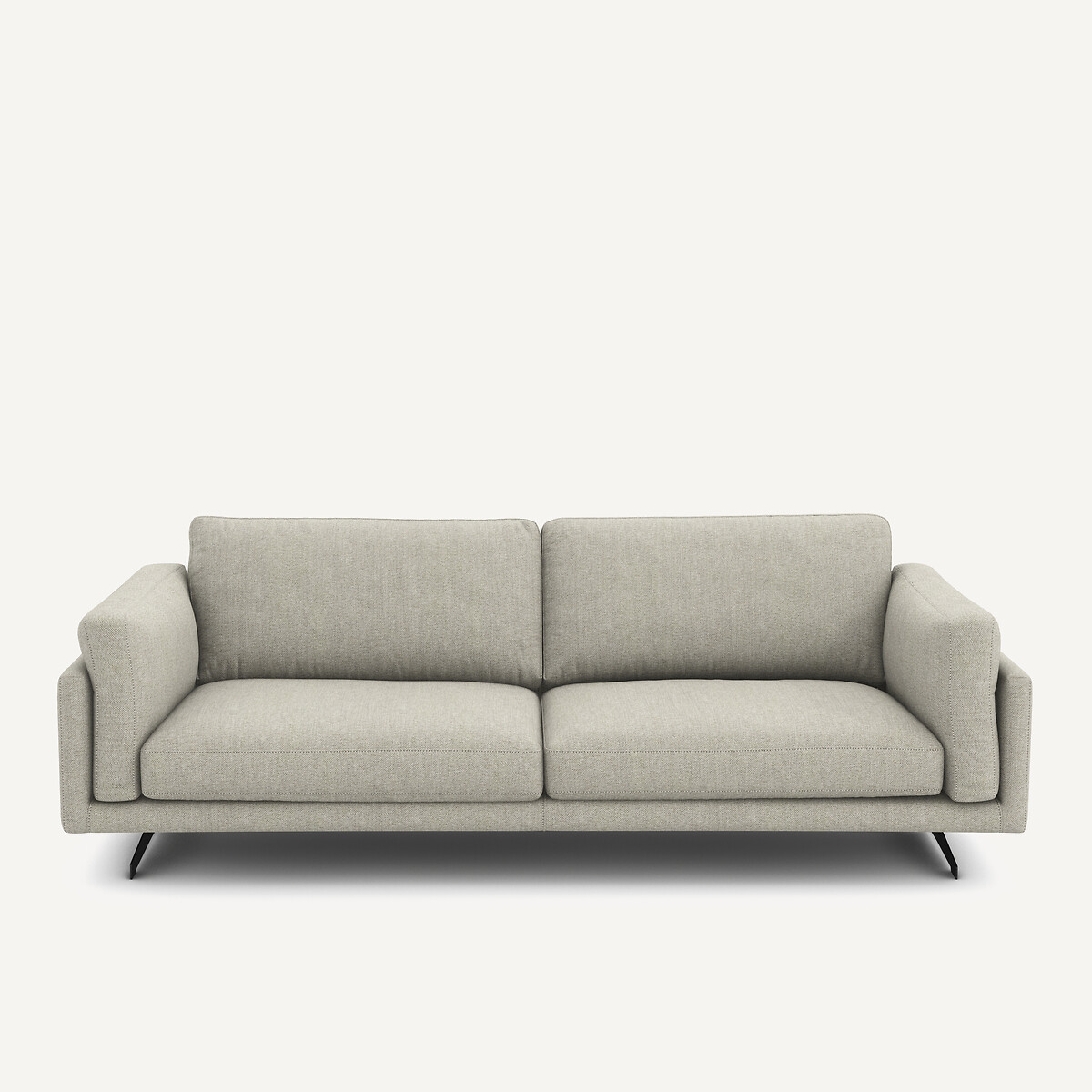 Καναπές με ταπετσαρία από τουίντ ύφασμα Μ99xΠ213xΥ82cm