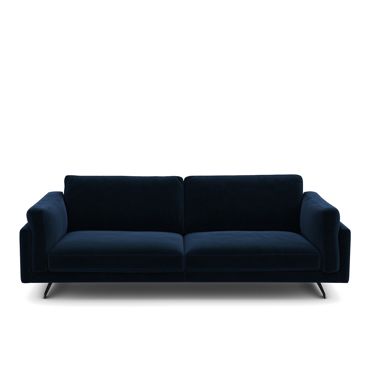 Καναπές από βελούδο Μ99xΠ213xΥ82cm