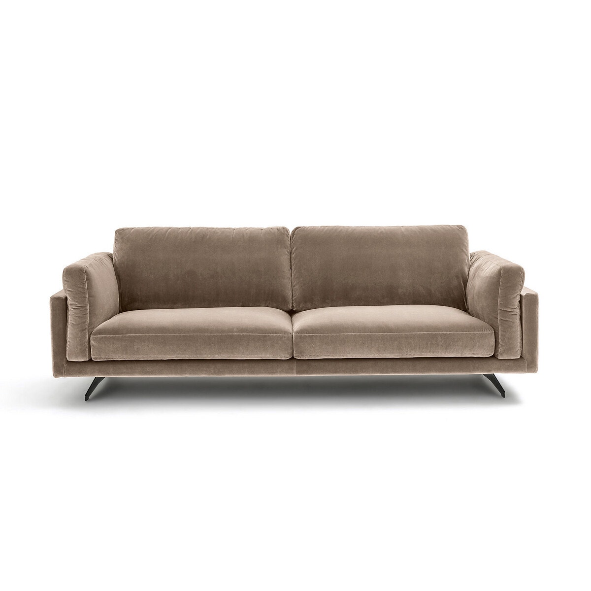 Καναπές από βελούδο Μ99xΠ213xΥ82cm