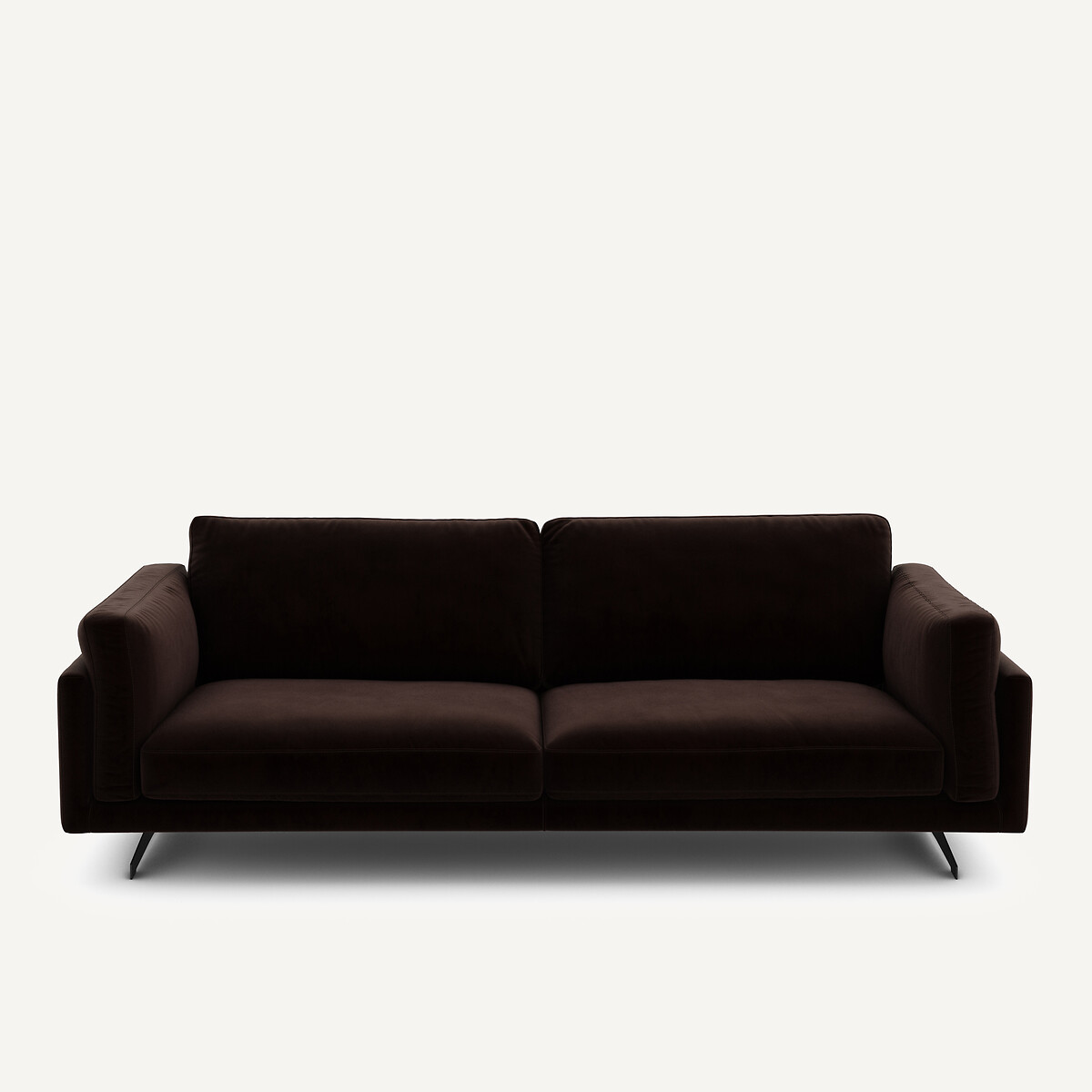 Καναπές από βελούδο Μ99xΠ213xΥ82cm