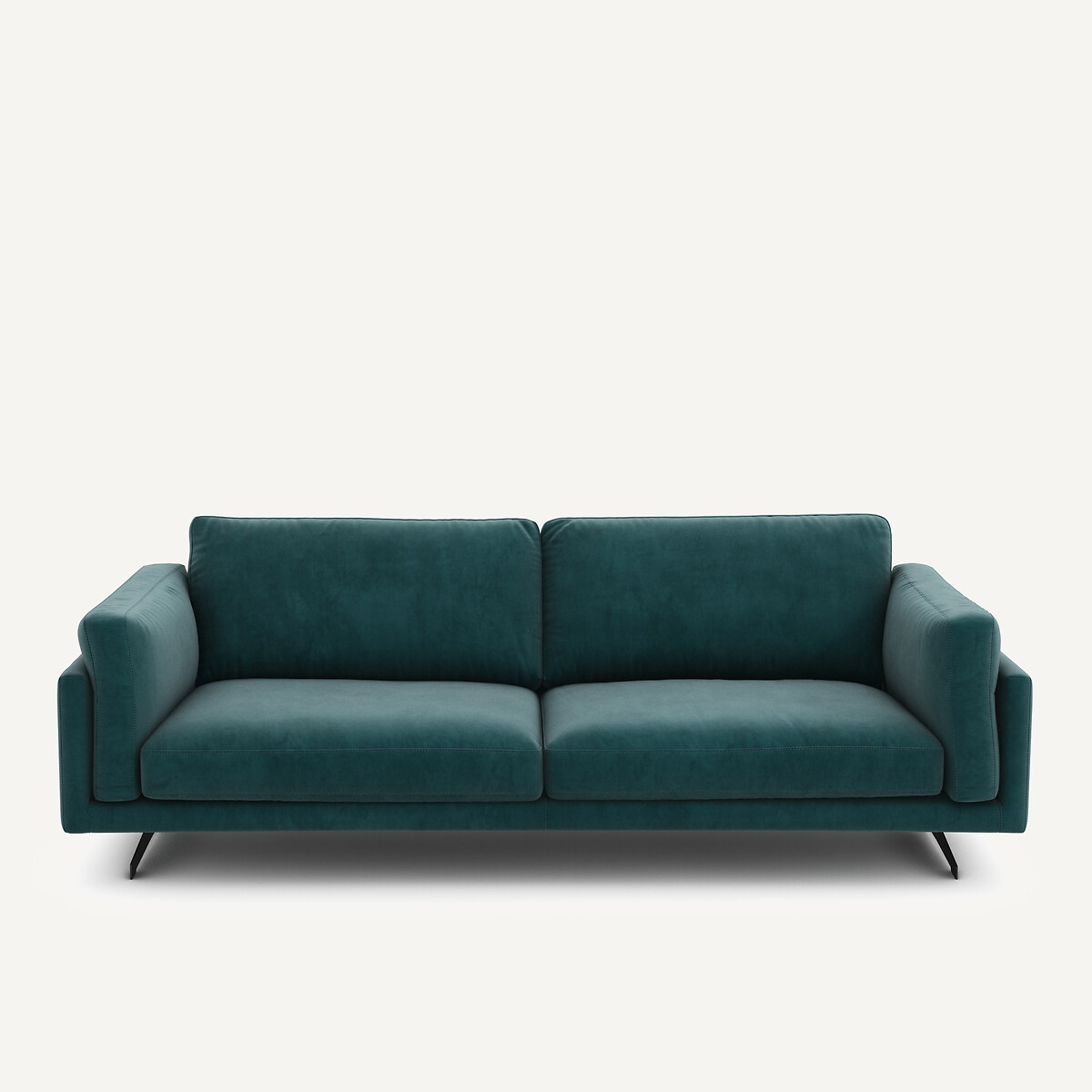 Καναπές από βελούδο Μ99xΠ213xΥ82cm