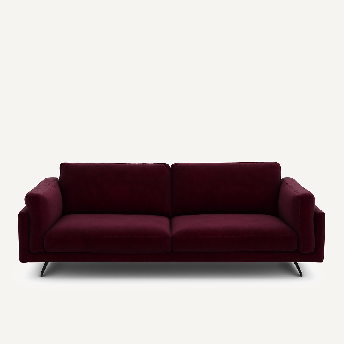 Καναπές από βελούδο Μ99xΠ213xΥ82cm