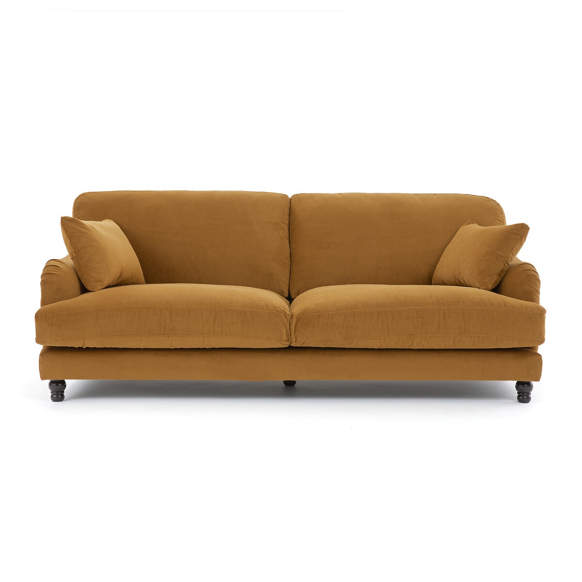 Καναπές 3 ή 4 θέσεων από βελούδο Μ102xΠ207xΥ81cm