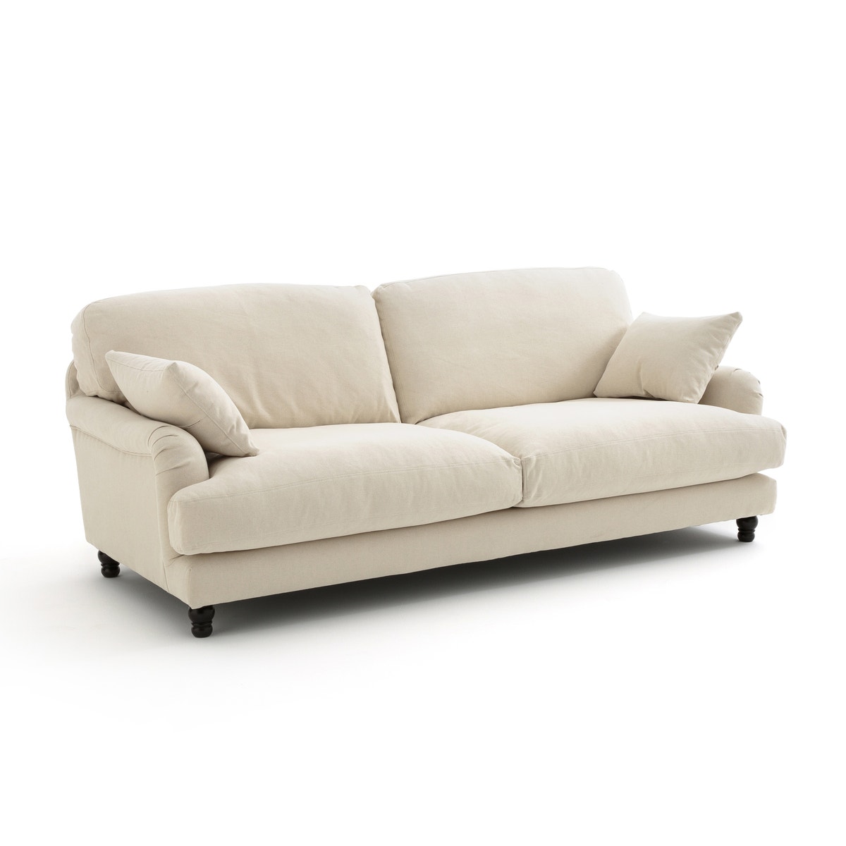 La Redoute Interieurs Καναπές 3 ή 4 θέσεων από βαμβάκι και λινό Μ102xΠ187xΥ81cm