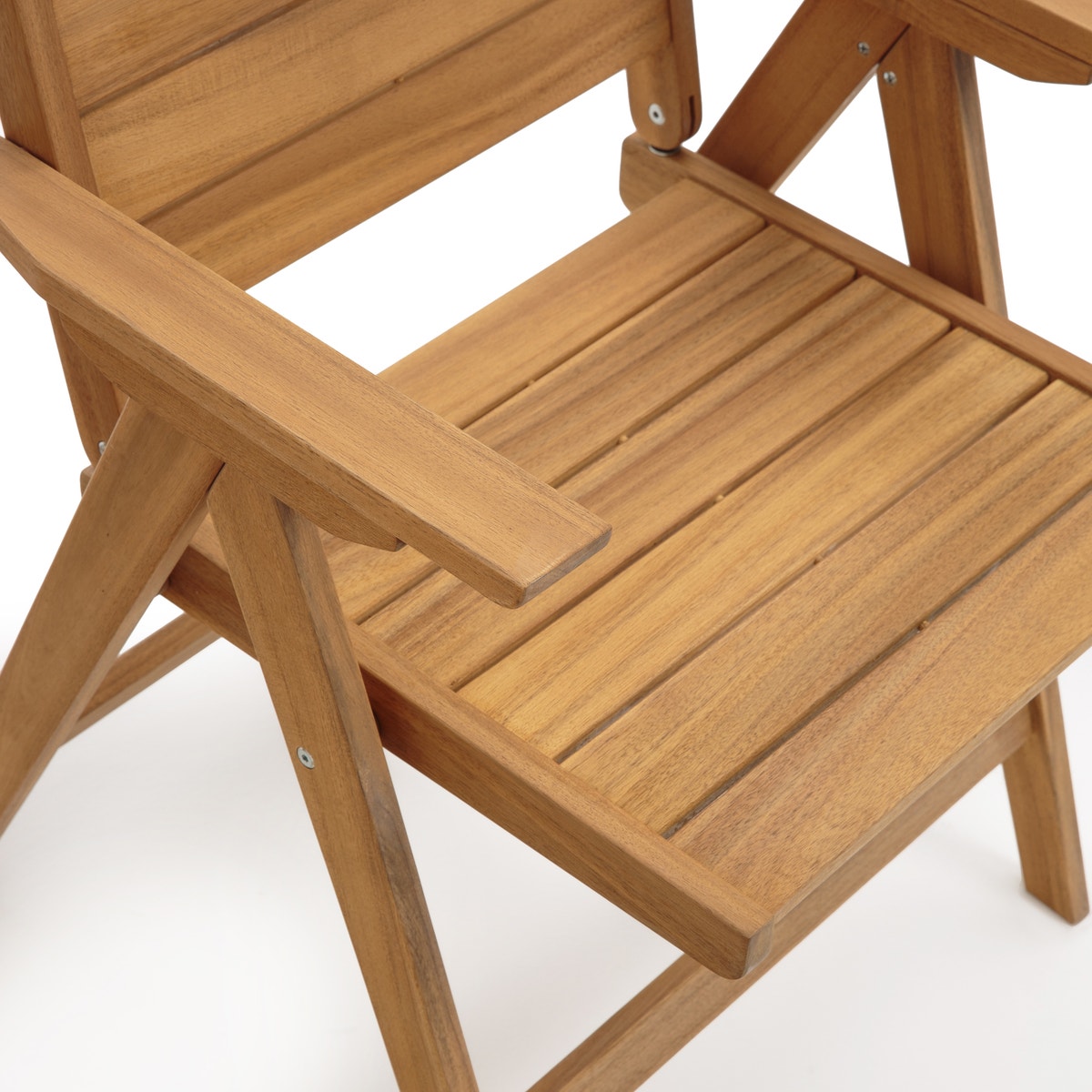 2 πτυσσόμενες πολυθρόνες από ξύλο ακακίας, Realto