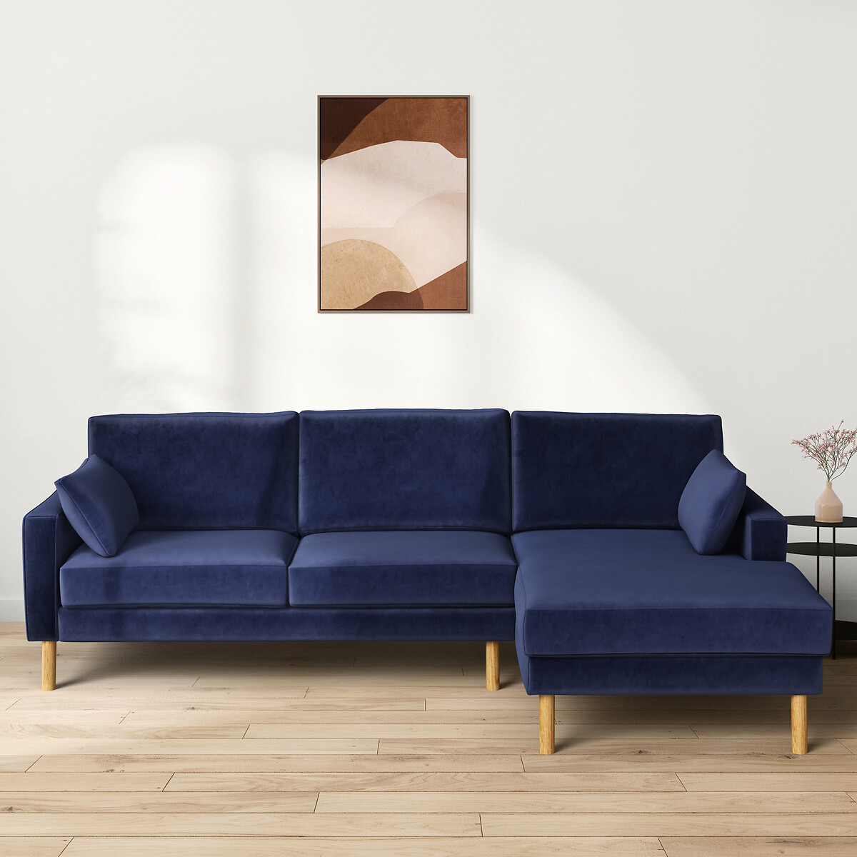 SO'HOME Γωνιακός καναπές από βελούδο Μ165xΠ265xΥ86cm