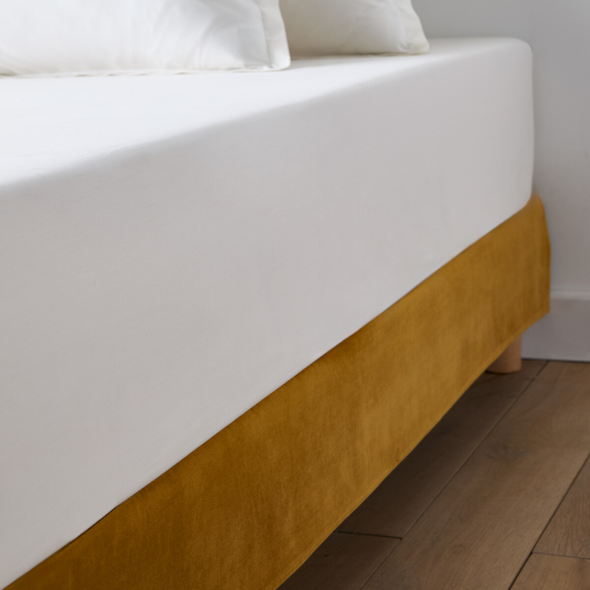 La Redoute Interieurs Κάλυμμα βάσης κρεβατιού από βελούδο 90x190 cm